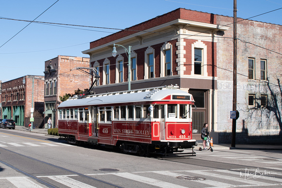 2-2-19. New Red Trolley on S. Main.